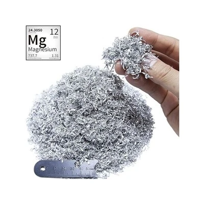 Product Specification Grade Industrial Grade Usage/Application Industrial Packaging Type Bag Packaging Size 25kg Chemical Formula Mg+2 CAS Number 7439-95-4 Purity 99% Molar Mass 24.305 G/mol Formula Mg Cov Khoom Piav Qhia Ua Raws Li Qhov Yuav Tsum Muaj Ntxiv Ntawm cov neeg muas zaub, Peb koom nrog muab Magnesium Turnings.